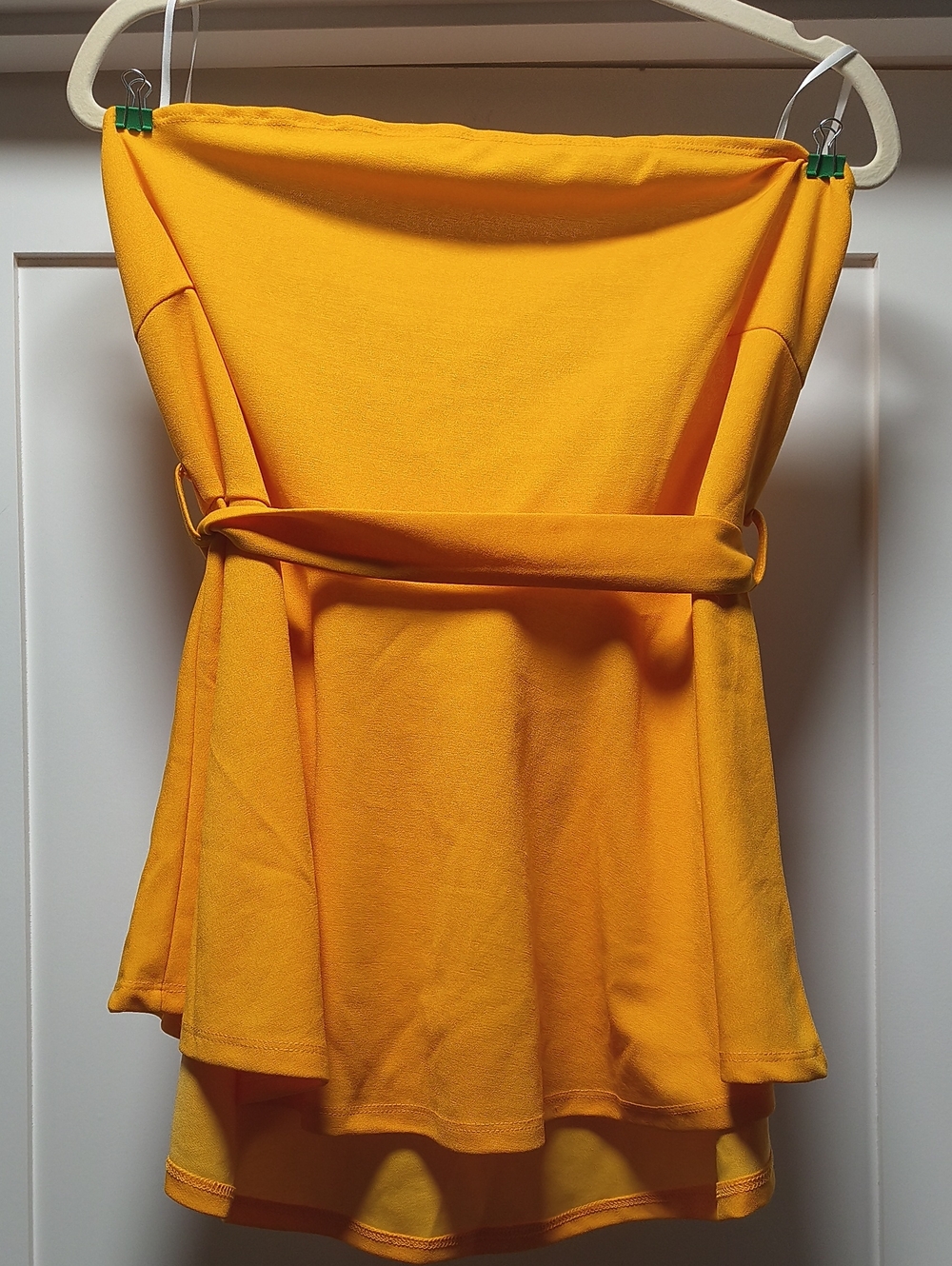 SHEIN Yellow Women's Tube Top - 2XL